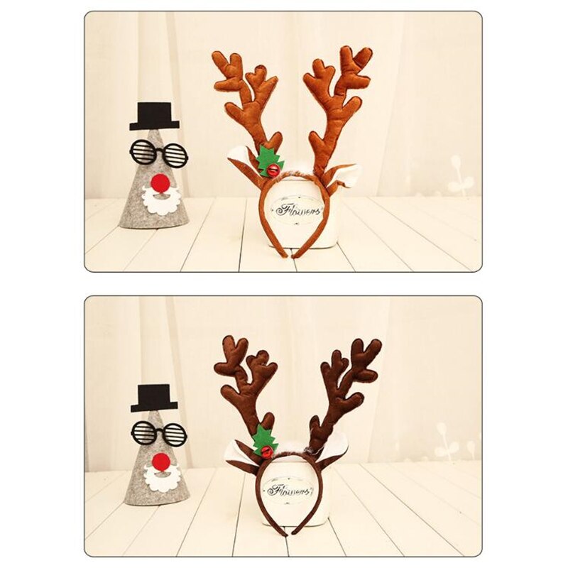 Rendier hoofdband hoorns cosplay gewei kerst hertenoren hoofdband kerst haaraccessoires voor volwassenen kerstaanbiedingen