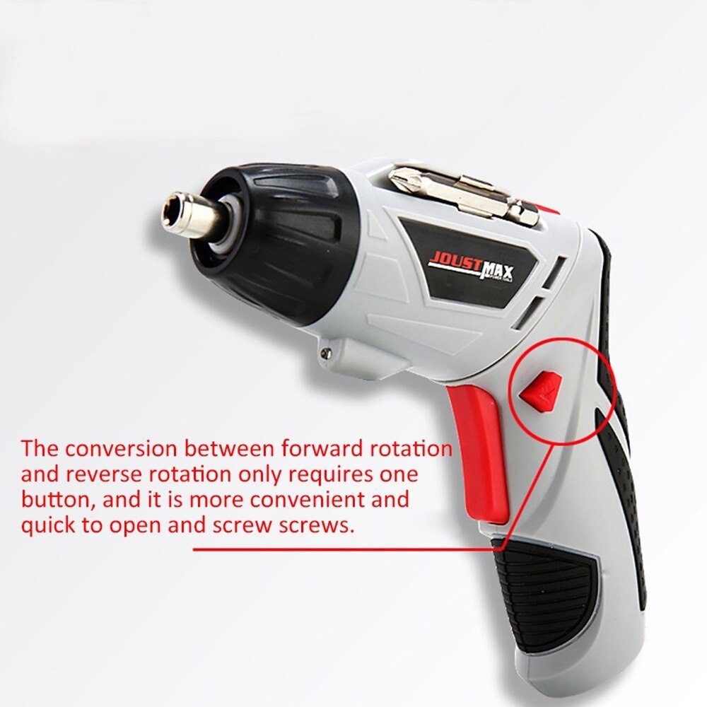 4.8V Electric Screwdriver Cordless Drill With 45 Bits Mini Wireless Power With LED Light Dremel Multi-function House Power Tools