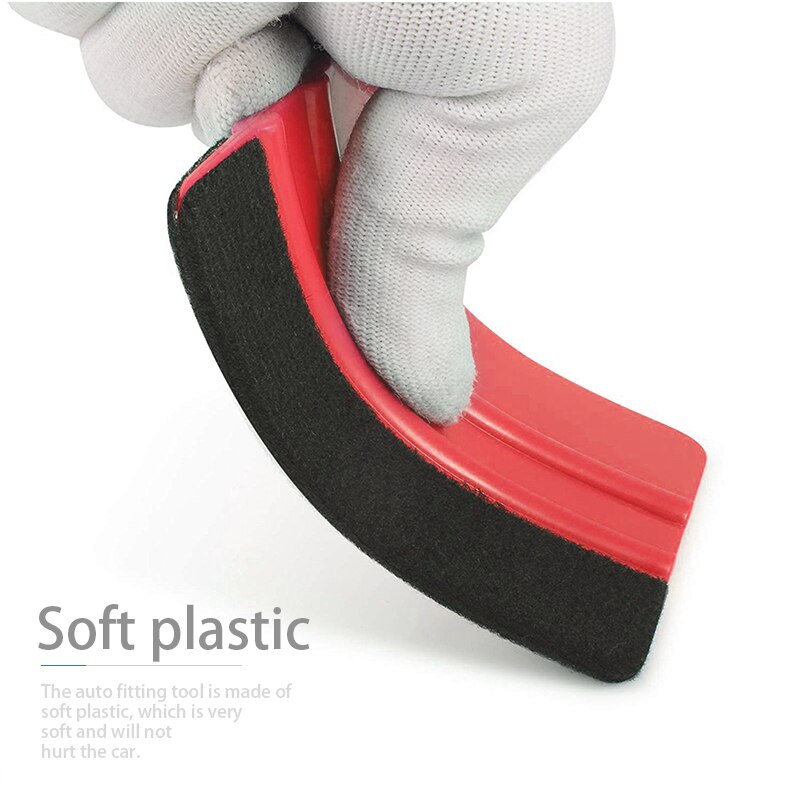 Carbon Fiber Car Squeegee Tools Film Wrapping Vinyl Wrap Film Sticker Wrapping Tool Cutter Knife Scraper Remover Car Styling