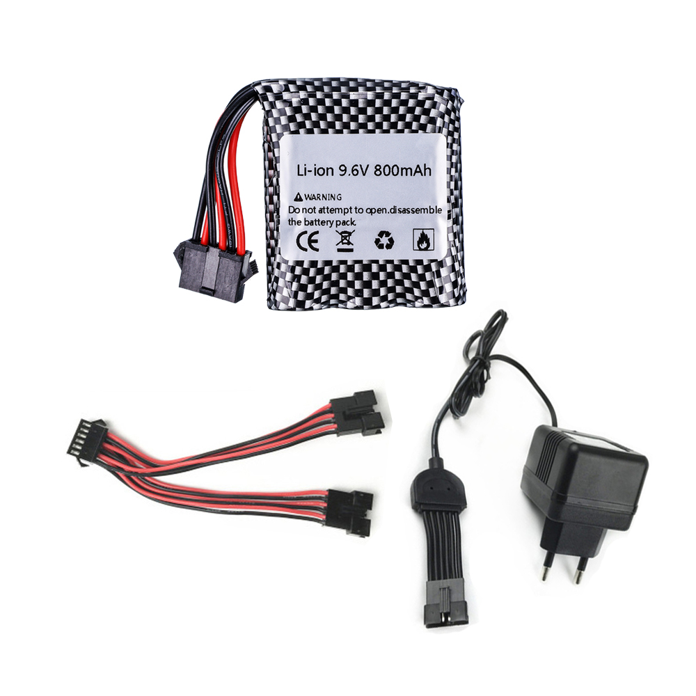 9,6 V 800mAh Li-Ion Akku Für 9115 9116 S911 S912 hoch Energie RC Lkw RC Auto 9,6 v batterie 16500 6P-SM stecker: verrotten