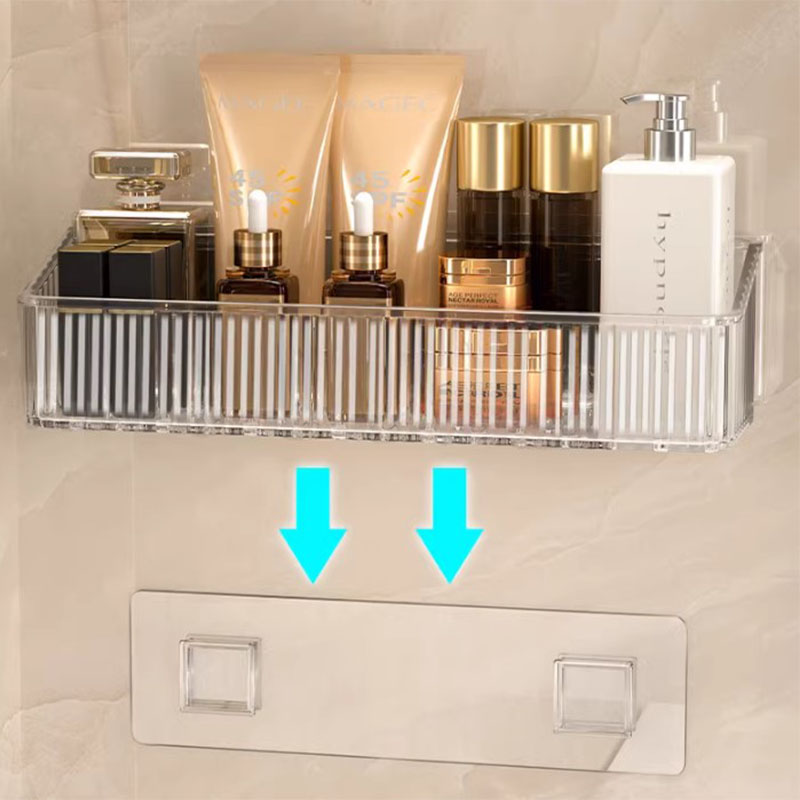Bathroom Storage Rack Bathroom Toilet Without Punching Wall Hanger Toilet Wall Cosmetic Storage Rack