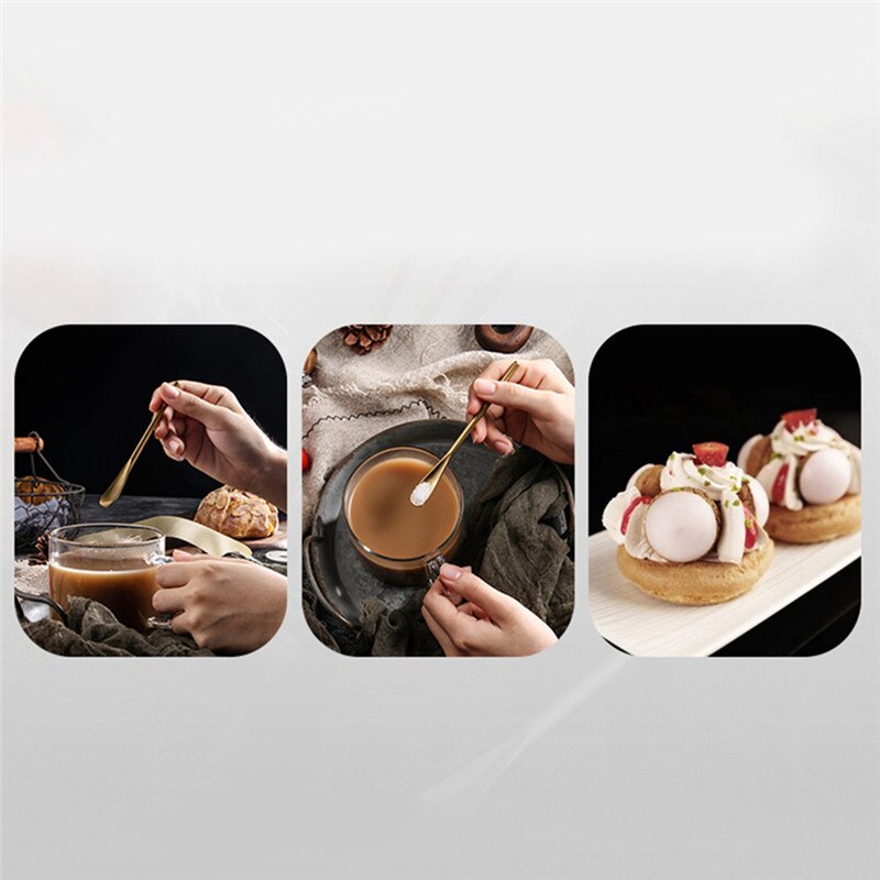 Stainless Steel Spoon Long Gourd Handle Mixing Stirring Ice Tea Coffee Spoon Bar Tableware Mirror Polishing