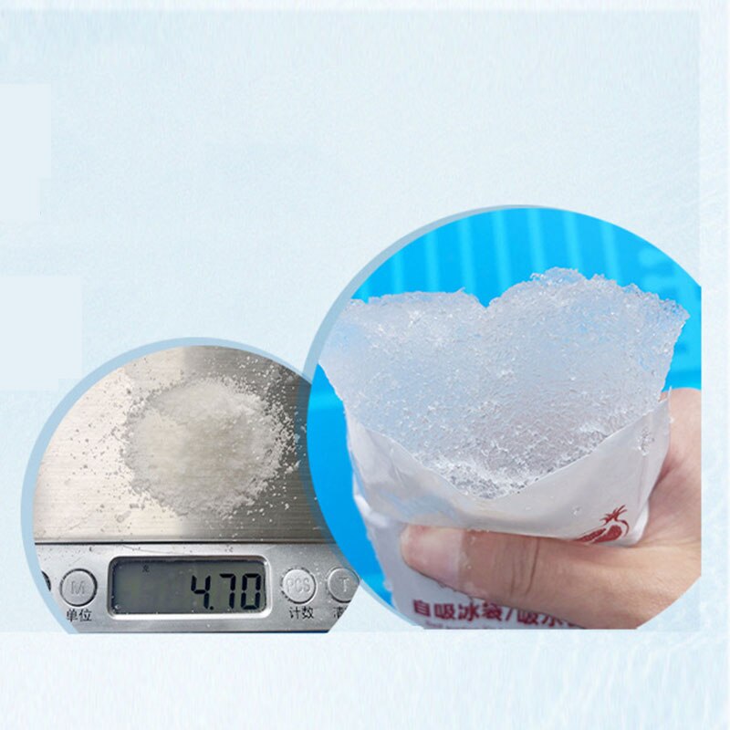 10Pcs Water-Free Self-Priming Ice Bag One-Time Express Cooling Seafood Fresh-Keeping Refrigerated Food PP Food Safety