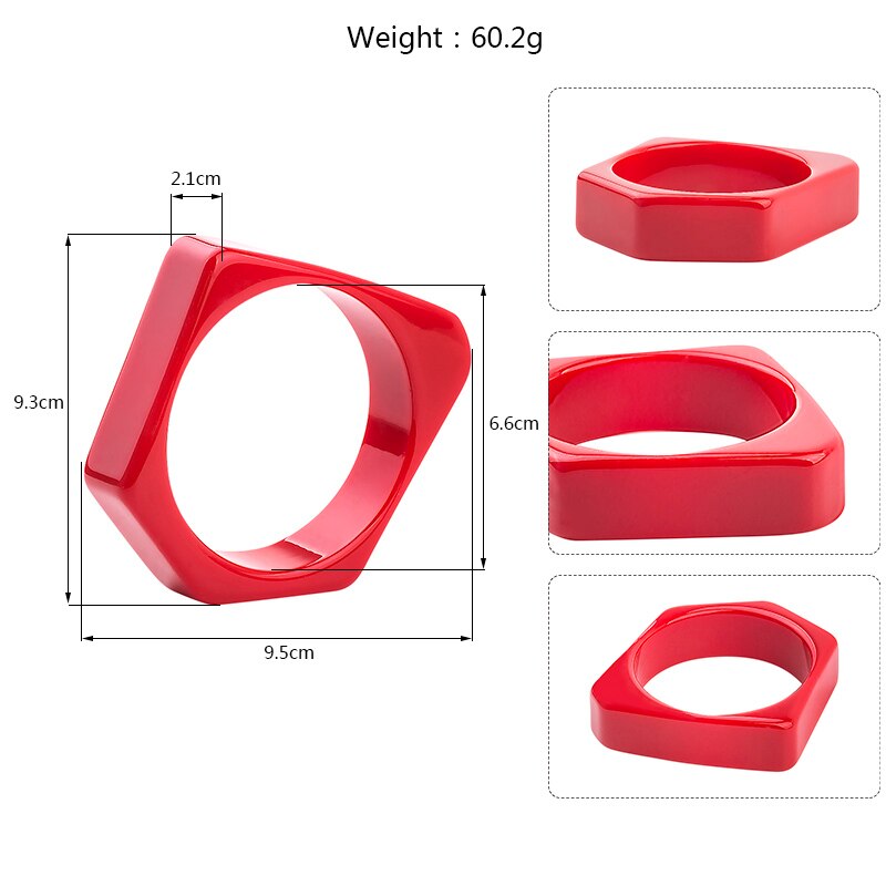 Guanlong marca design geométrico irregular resina pulseira pulseiras puseiras jóias para transporte da gota por atacado