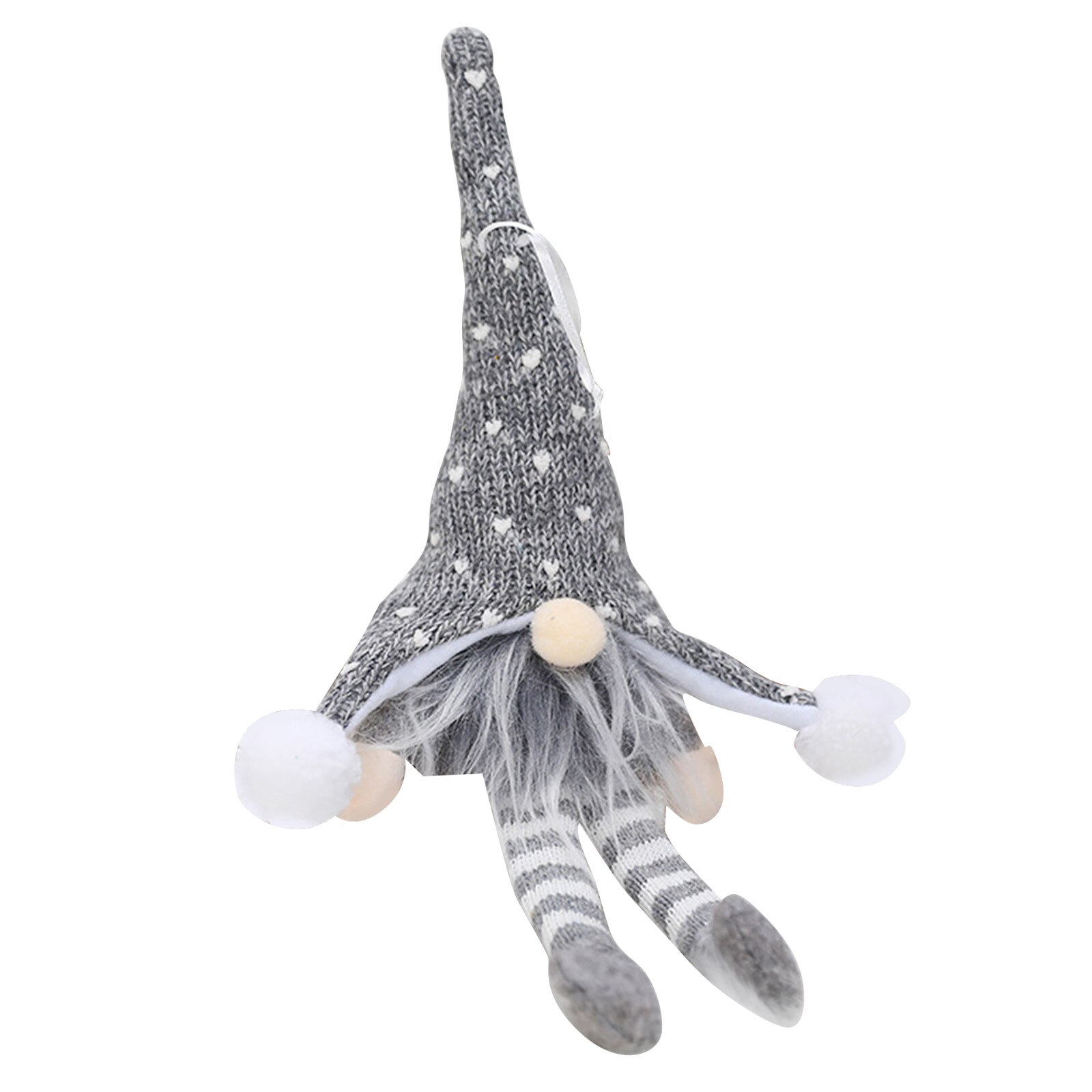 Muñeco de peluche de Papá Noel, gnomo, elfo enano, adornos para el hogar con luces, Navidad, Santa, muñeca de Navidad, adornos de Año , NSV775: Gris