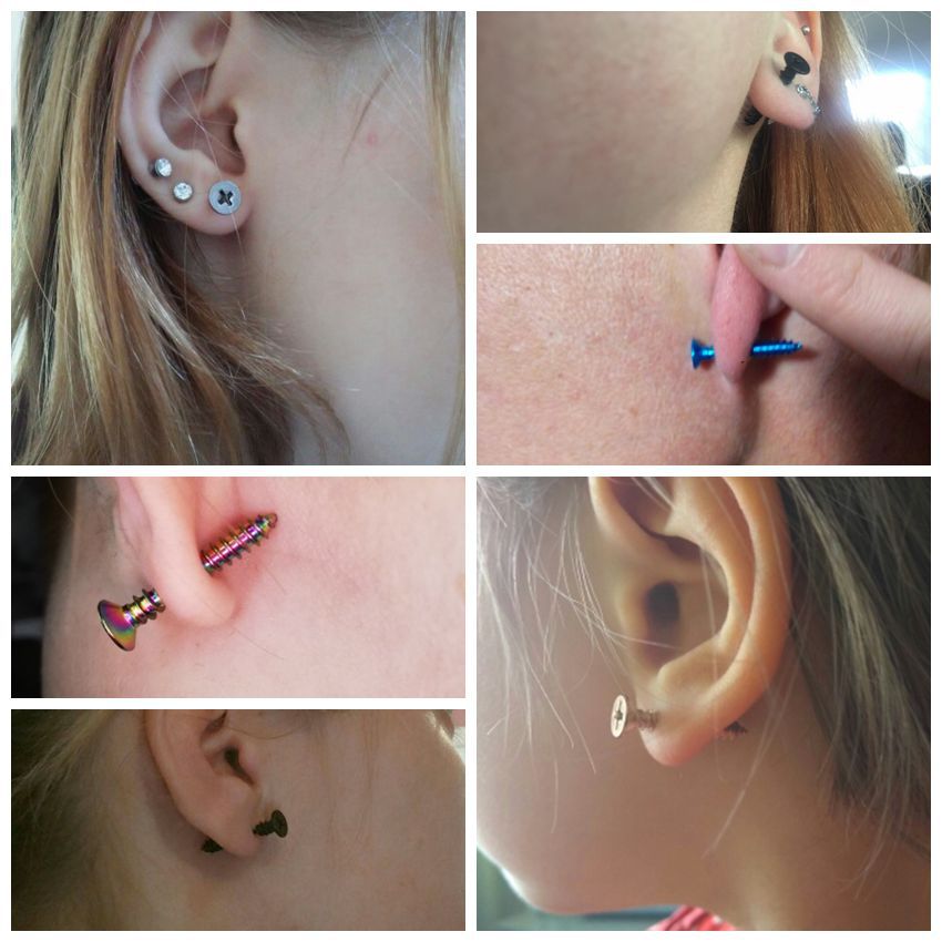 piercing oreja pendientes de acero inoxidable pendientes hombre