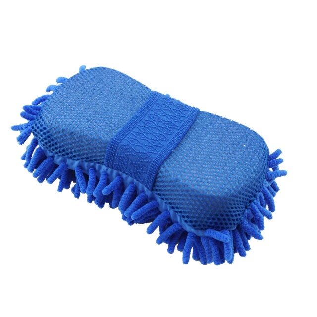 Éponge de lavage de voiture corail, 1/2 pièces, brosses de nettoyage de voiture, gants Chenille, fournitures de nettoyage de beauté: 1Pcs