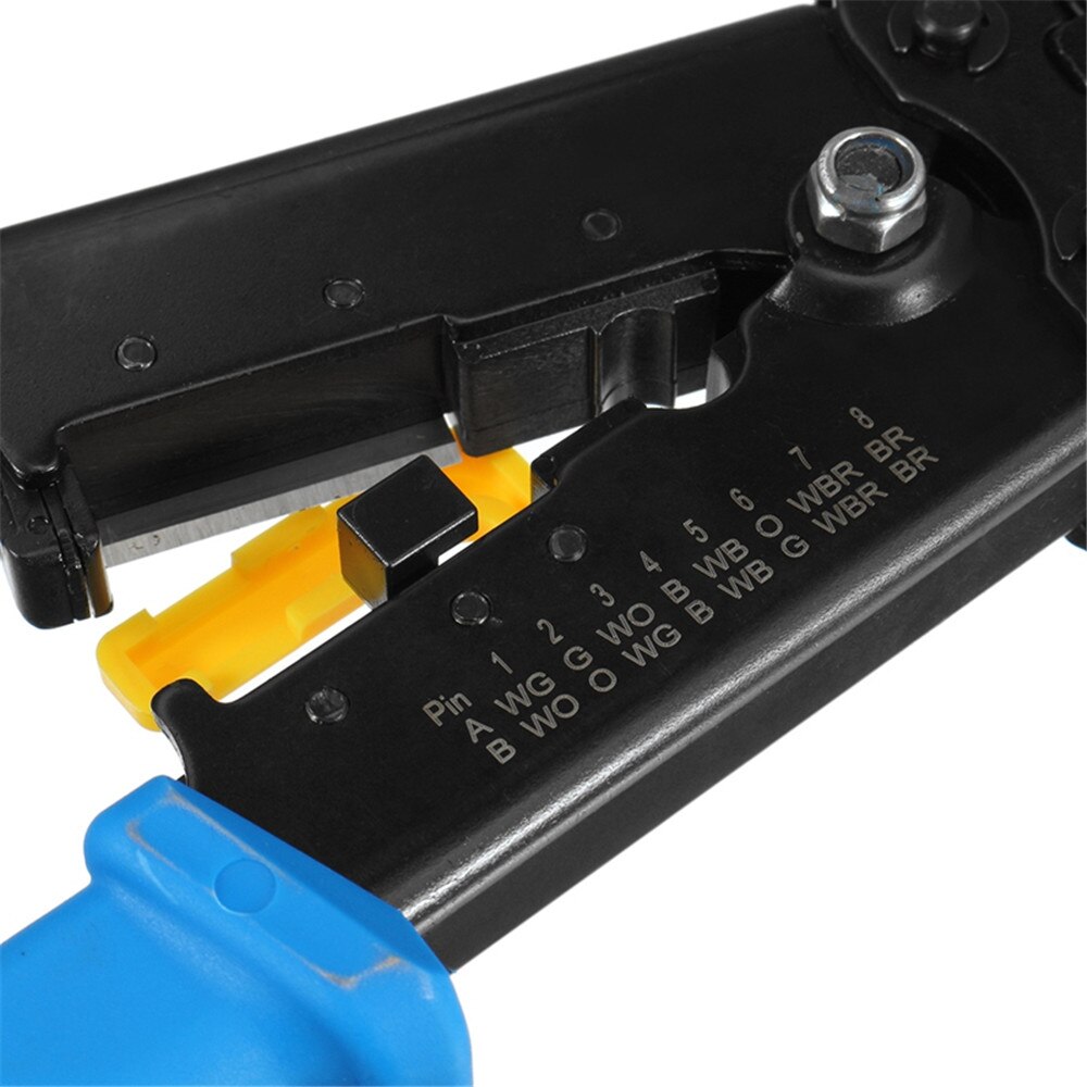 Multi-kinetic Network Clamp RJ11 RJ45 6P 8P Network E Z Cable Pliers Multi-function Energy Drilling Cutter Crystal Head Frieze