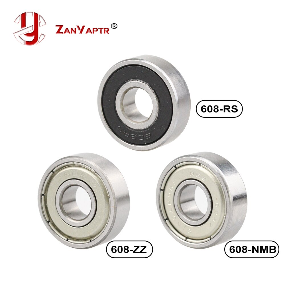 5 kpl abec -7 urakuulalaakeri 608zz 608z 2rs nmb 8 x 22 x 7 mm laakeri teräs 608 zz luistinlaakeri 3d tulostimelle cnc:lle
