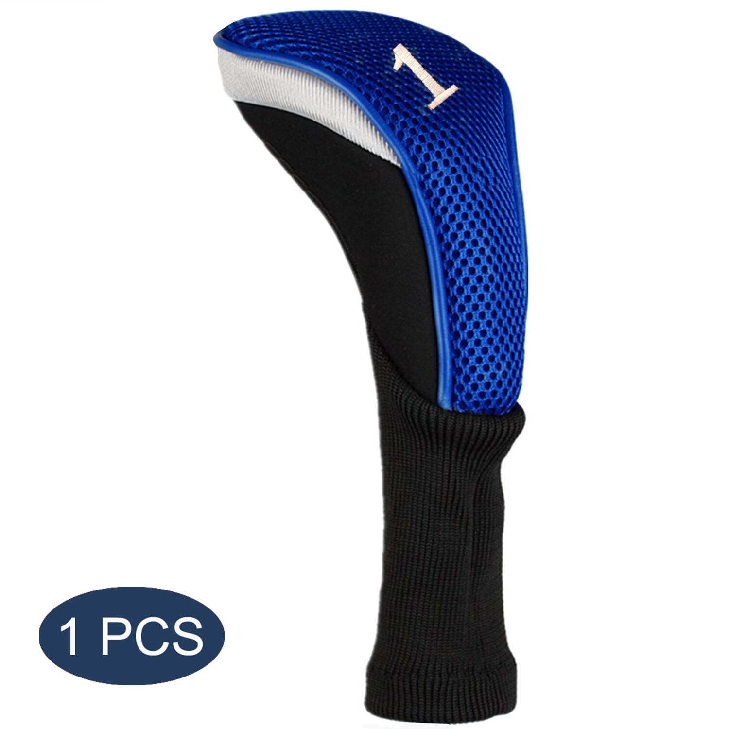 Driver Fairway Hybrid Golf Club Head Covers Putter Woods Cover Protector Verwisselbare Tag Nummer No.1 3 5 7 X: Blue-Driver-1Pcs