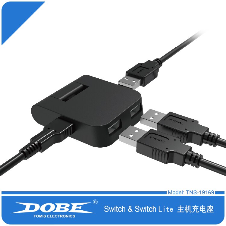 TNS-19169 Supporto di Ricarica con HUB 2-in-1 Dock di Ricarica per Nintendo Interruttore Interruttore Lite MINI Console