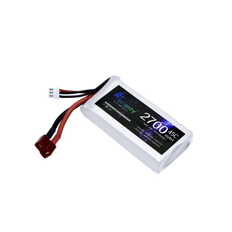 Batería Lipo 2s 7,4 V 2700mAh 45C Max 65C para Wltoys 12428 12423 7,4 RC Car feiyue 03 Q39 piezas de mejora de batería de v