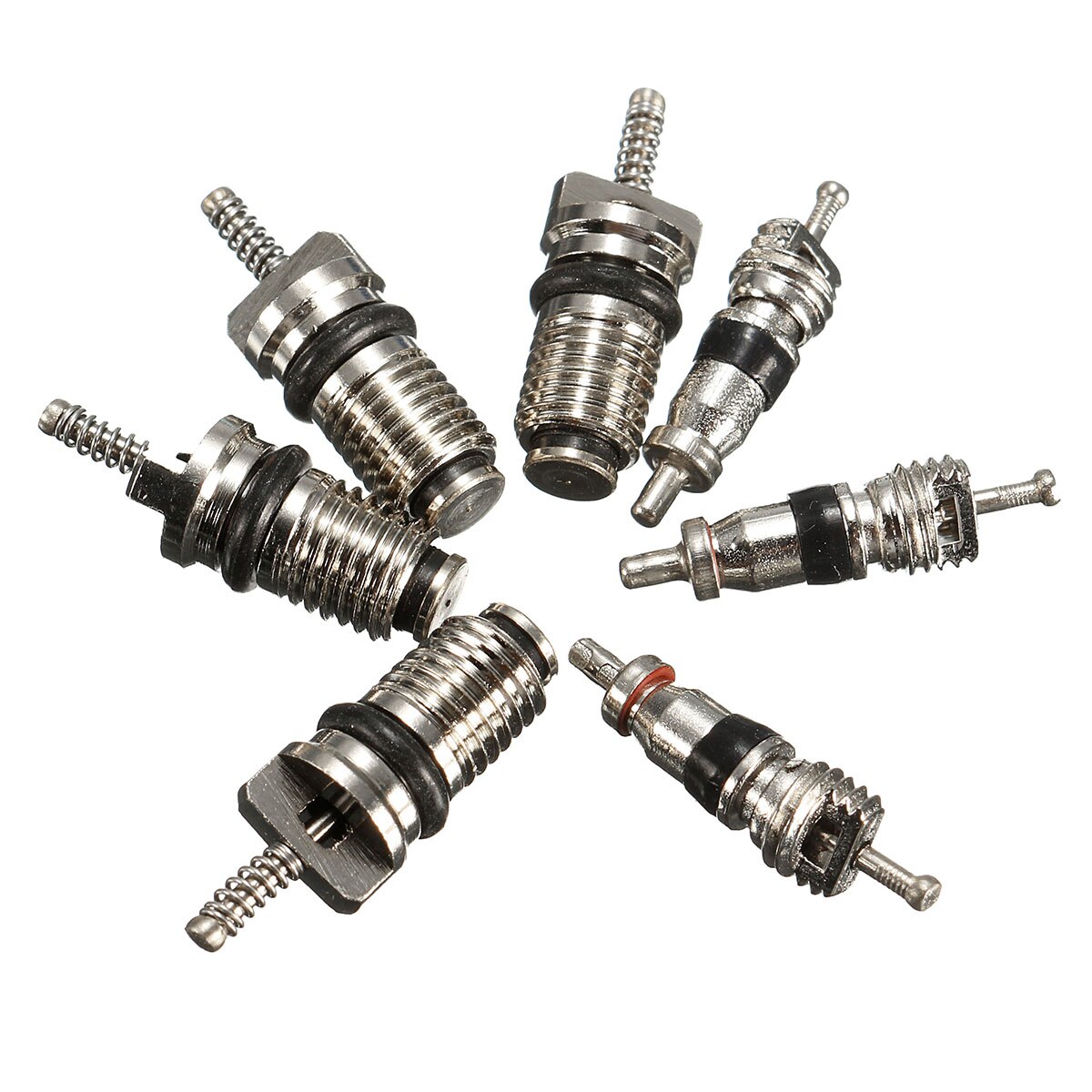 Cap Car Lid Air Conditioning Valve Caps A/C Valve Core Cap, 10-Piece