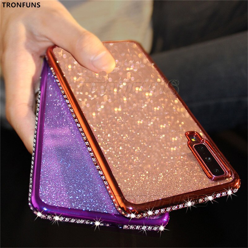 Crystal Diamond Soft TPU Case for Xiaomi Redmi Note 8 7 Pro Cases Rhinestone Glitter Coque For Xiomi Redmi 7 7A Note 7 Pro Cover