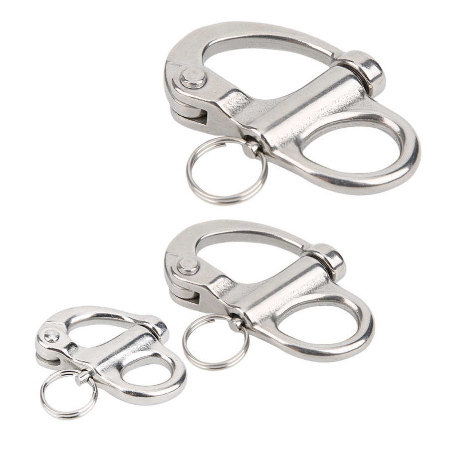 Mountaineering Rock Climbing Quick Release Swivel 316 Stainless Steel Fixed Quick Release Snap Hook Climbing Accessories