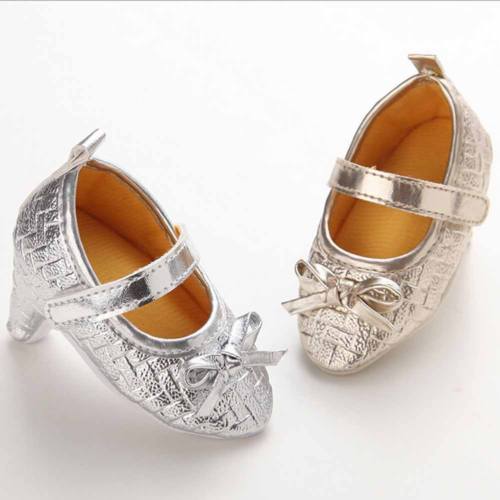 neue Neugeborenen Baby Mädchen Gittergewebe hoch Fersen Weiche Sohle Kleinkind Bowknot Prinzessin Krippe Schuhe Größe 0-12M