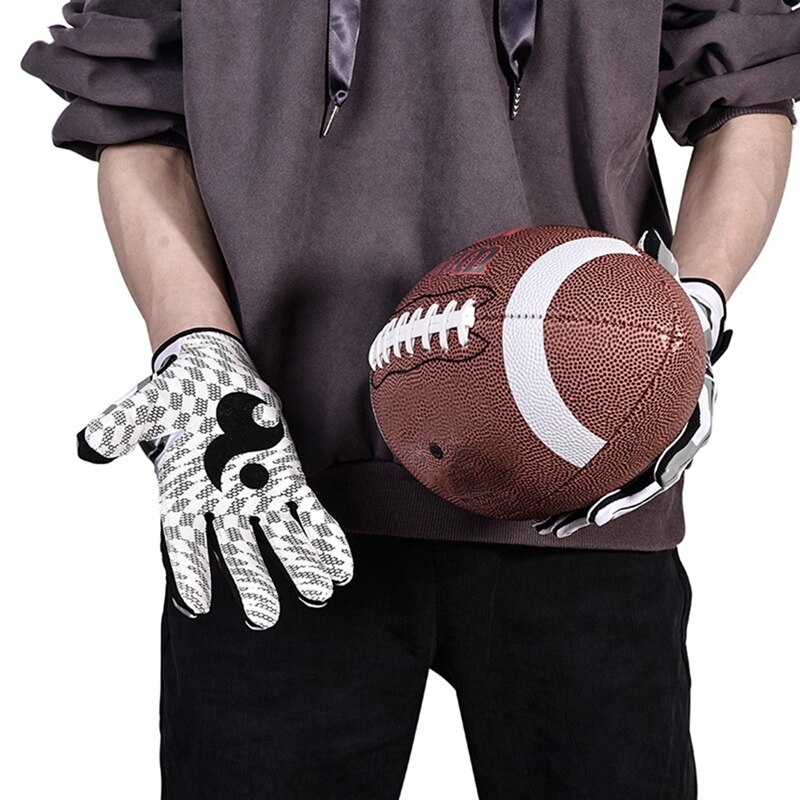 BOODUN Men Women Full Finger Breathable Anti-Slip Silicone Baseball American Football Gloves Outdoor Hiking Gloves