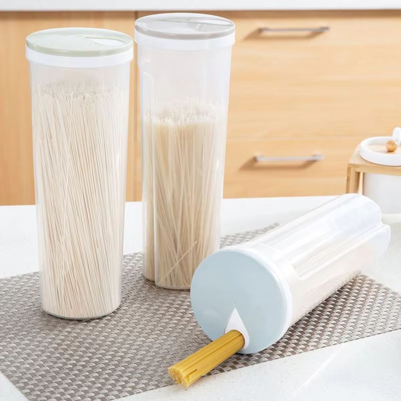 1pc nudler, spaghetti, madopbevaringsboks, forseglede beholdere, lækagesikker opbevaringsboks, grøntsagsskuffe til morgenmadsprodukter, spaghetti, nudler, pasta, korn