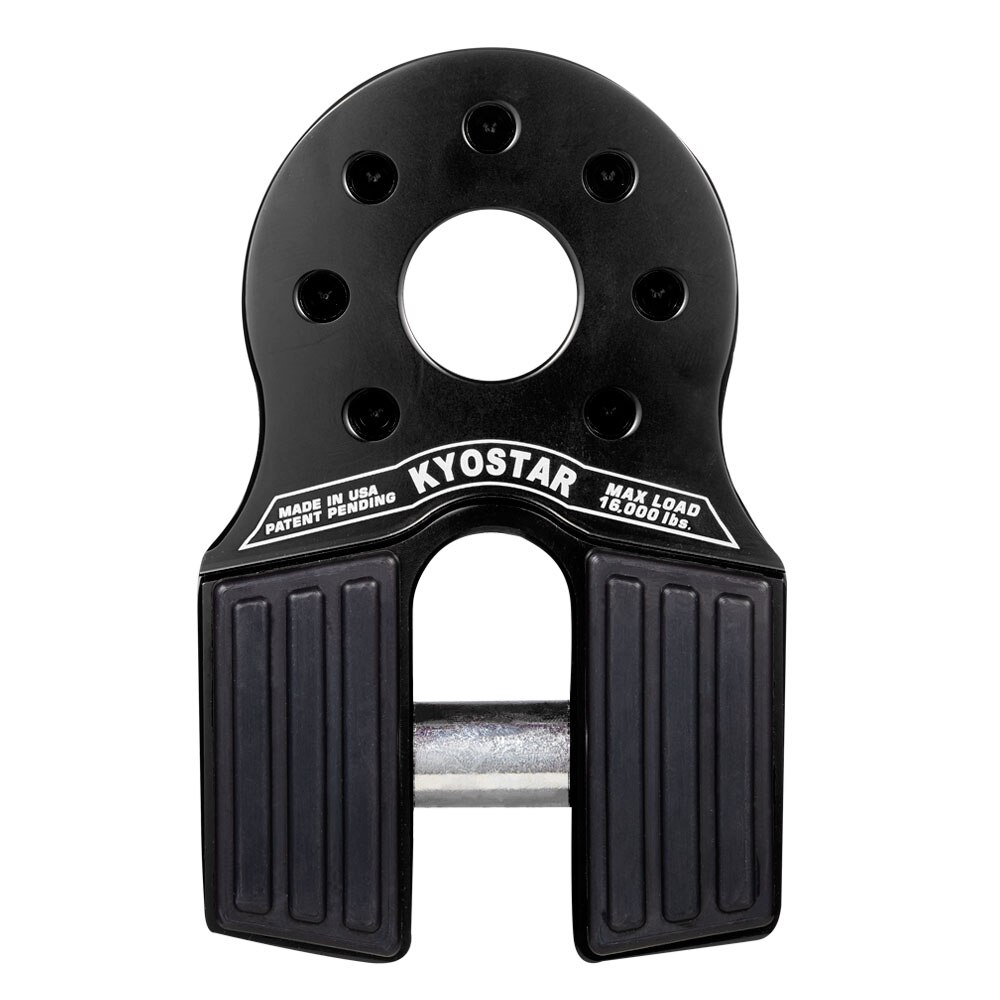 KYOSTAR Aluminum Flatlink Winch Shackle Mount Assembly For Tow Haul Truck, ATV UTV Winch Lines Winch Hook: KD6042BK