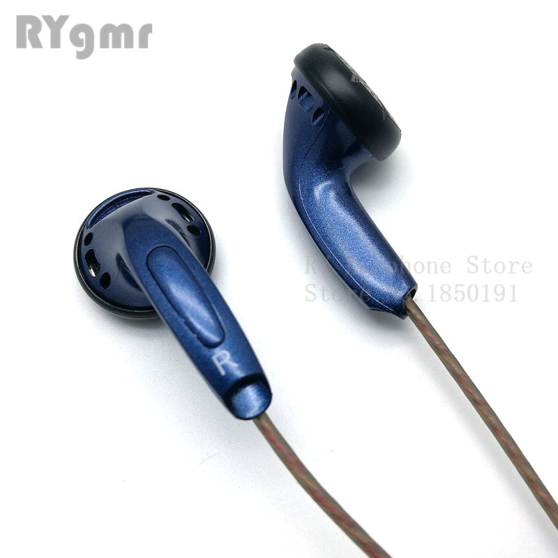 Ry4s fone de ouvido intra-auricular original, fone de ouvido 15mm com som de alta fidelidade (estilo mx500), cabo dobra de alta fidelidade de 3.5mm