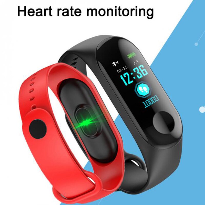 M3 Smart Watch 0.96Inch Screen Blood Pressure Heart Rate Monitor Fitness Sport Bracelet WristBand Wearable Devices Wristbands