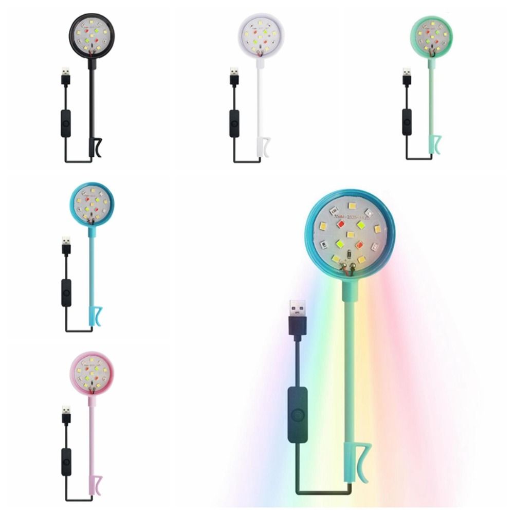 LED-aquariumlamp USB-stekker met clip Aquariumplantenlicht Energiebesparende gekleurde lichten Aquariumlamp Schildpadtank