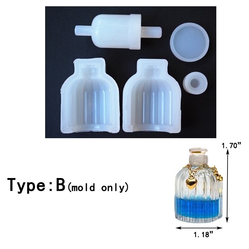 Bouteille de parfum magique en forme de Potion Mana, outils de bricolage artisanal, moule en résine époxy en Silicone pour: B Mold