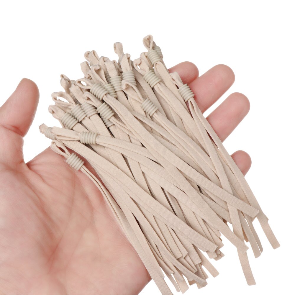 50PCS Candy Farbe Einstellbar Maske Schnalle Masken Befestigung Band Schnur Elastische Nähen Seile DIY Handwerk Mund Masken Schal Seil string