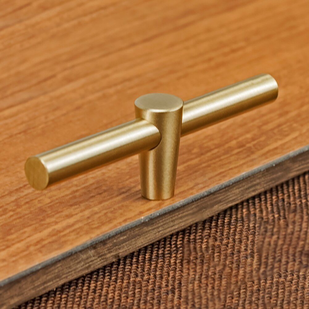 Anti Roest Hardware Kast Handvat Home Decor Dressoir Kast Knop Massief Garderobe Lade Zuiver Koper Slaapkamer Deur Pull Keuken