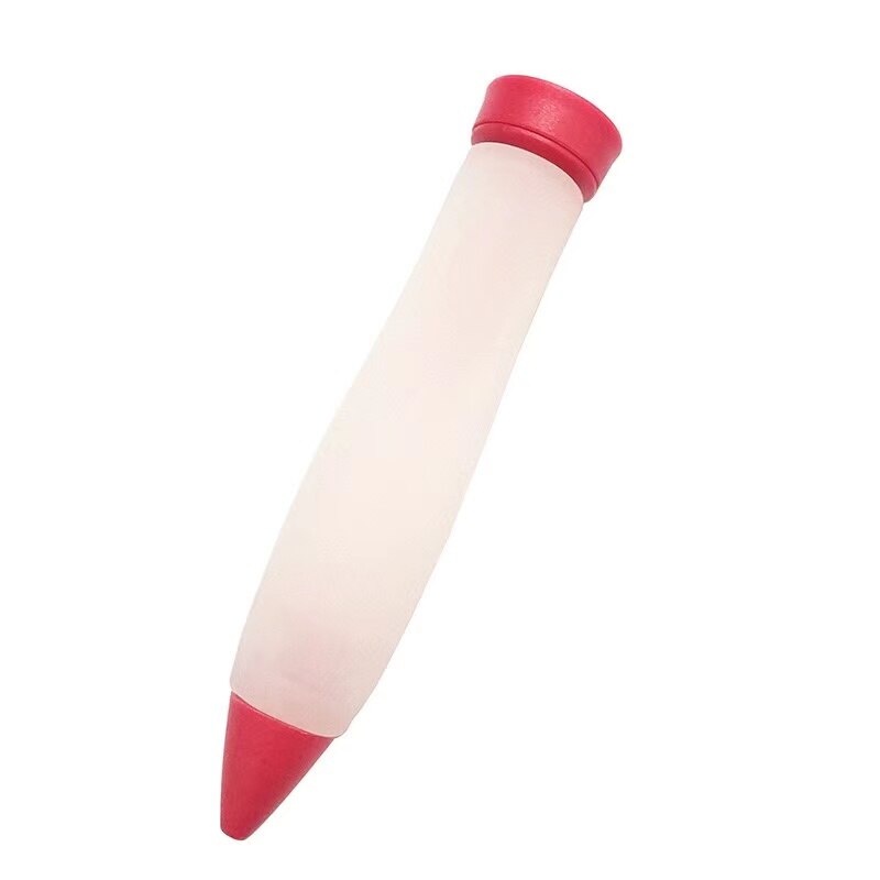 Silikon Gebäck Kuchen Eis Keks Schimmel Schokolade Dekoration Spritze Disk Lebensmittel Beschichtung Schreiben Düse Stift Küche Zubehör: Rosa