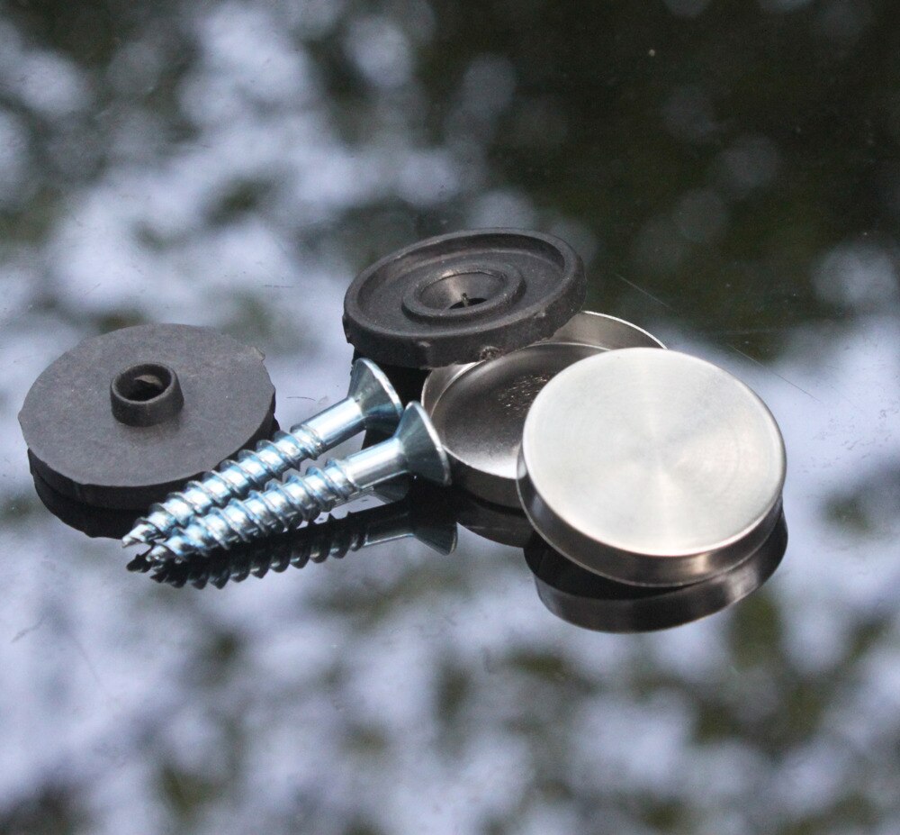 16 mm Dia Edelstahl Kappe Abdeckung Dekorative Spiegel Schrauben, 100 stücke