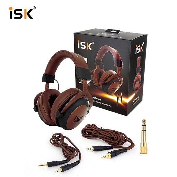 ISK MDH8500 genuine HIFI stereo fully enclosed dynamic headphone studio monitor recording headphones DJ headset: with retail package