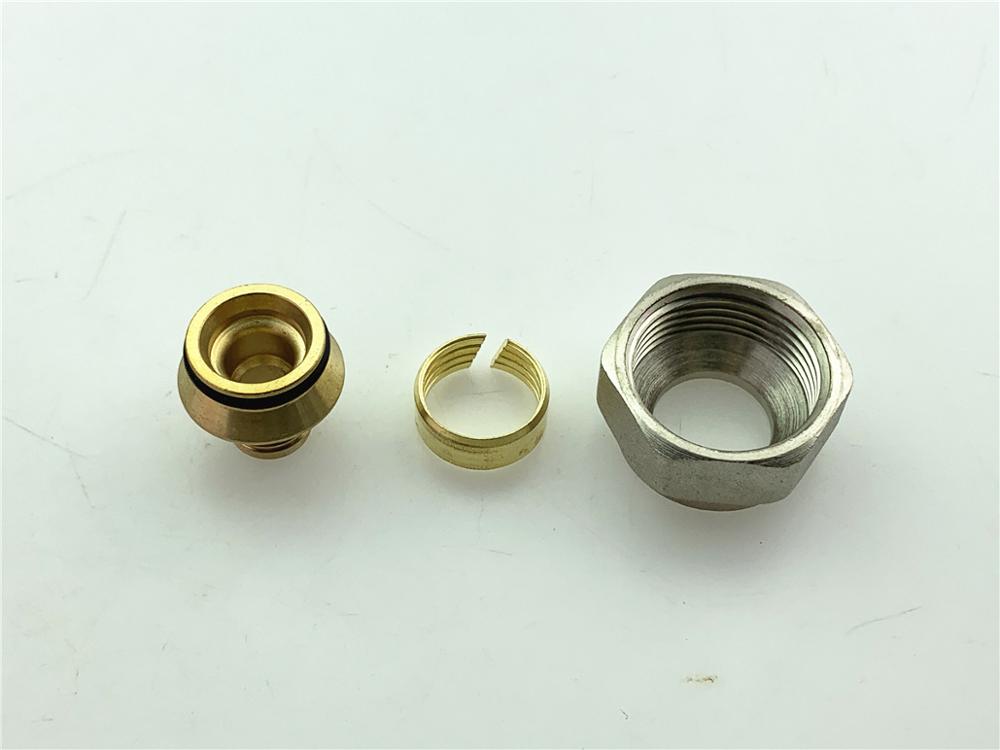 Junta de colector de agua geotérmica, accesorio de latón para calefacción de suelo, subcuenca