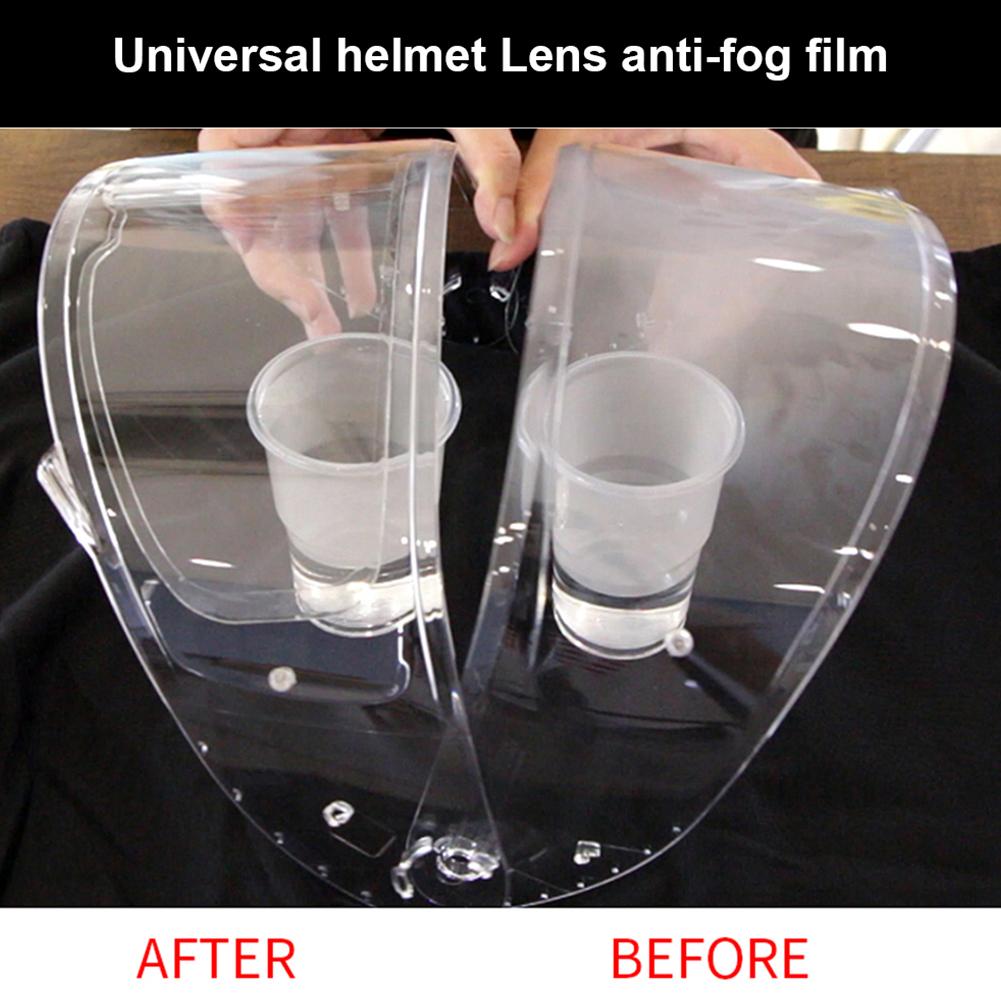 Universal Anti-Fog Helmet Film Anti-reflective Anti-rain Motocross Goggles Racing Helmet Lens Anti Fog Film Helmet Accessories