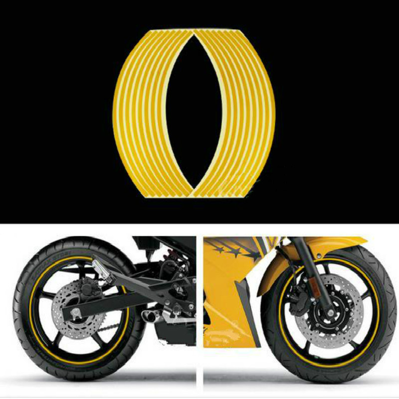 Tiras adhesivas para rueda de motocicleta, calcomanías reflectantes, cinta para llanta, estilo de coche y bicicleta para SUZUKI S TL1000 Kawasaki NINJA 650R ER6F