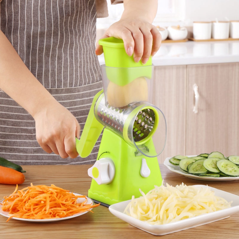 Plantaardige Chopper Keuken Tool Hand Slicer Groentesnijder Handleiding Plantaardige Spiral Slicer Kaasrasp Slimme Groente