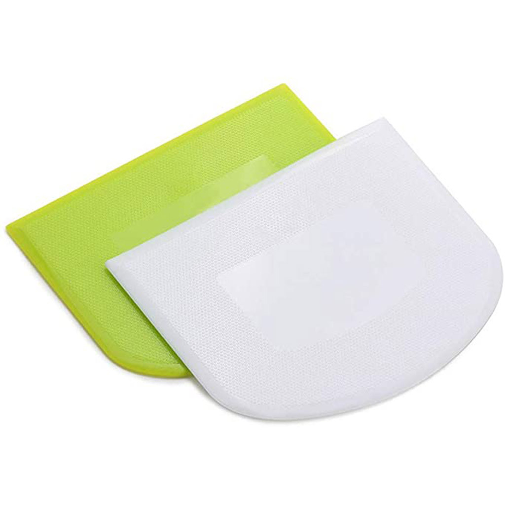 2PCS Dough Scrapers Cream Smooth Cake Spatula Baking Scraper Multipurpose Kitchen Scrapers for Pizza Dough Pastry Cake#30: 2PC