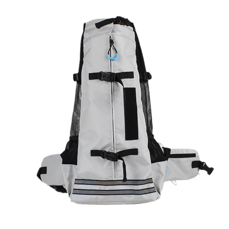 Sac à dos de transport pour animaux de compagnie, bouledogue français pour petits et moyens chiens, sac réglable pour chiot, chien, chat: L-suit 9.0-18.0kg / Gray