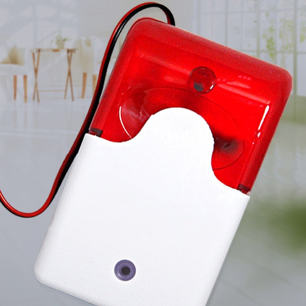 Wired Sound And Light Integrated Alarm Voice Anti-Theft Alarm System With Flashing Lights Home Use Shops Factory Bank