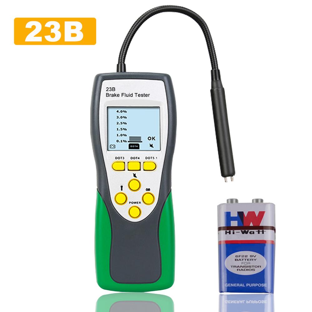 Digitale Automotive Remvloeistof Tester-HOLDPEAK HP-23B Digitale Remvloeistof Diagnose Detector Vocht Water Detectie