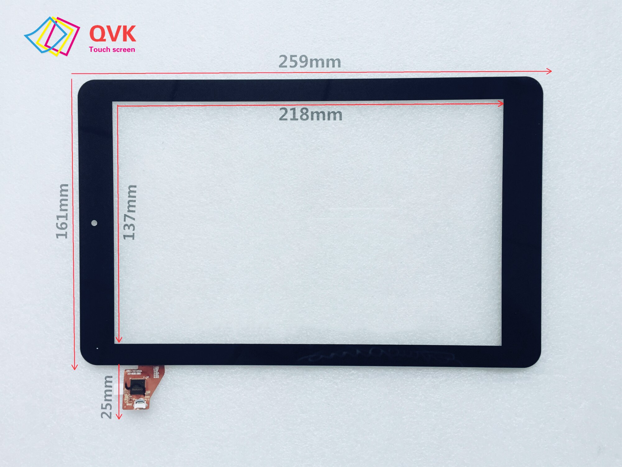 noir:ecran tactile touchscreen digitizer Archos 10 HXD-1027 SR