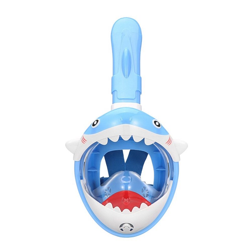 Children's Full Face Snorkel Mask - 241x181mm - Anti-Fog, Anti-Leak - HD Vision - Silicone & PC: Blue