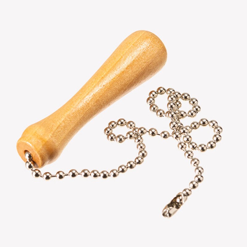 1 szt. Drewniany łańcuch wentylatora sufitowego ciągnie drewniany naszyjnik z łańcuszkiem przedłużającym robić wentylatora sufitowego lampa sufitowa z łańcuszkiem s