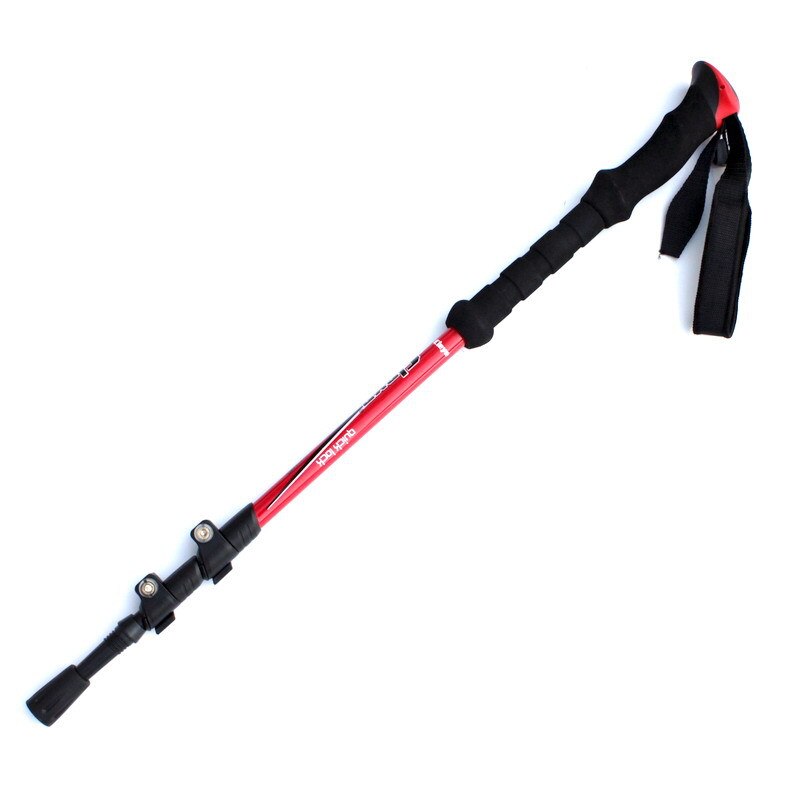 Hiking Pole Baton Walking Telescopic Nordic Walking Poles Ultralight Hiking Nordic Walking Stick Hiking Sticks Trekking Pole: red