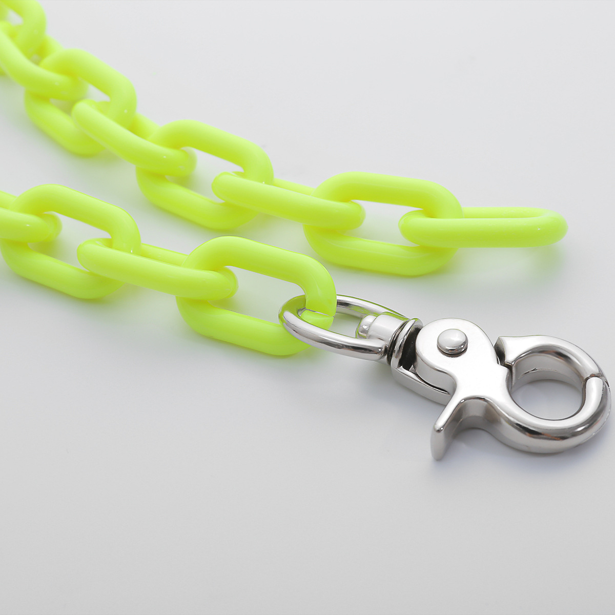 Joyería de , collar de cadena grande, Popular, de personalidad, collar amarillo para mujer, para mujer