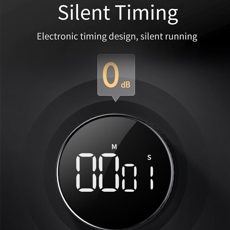 LED Digital Magnetic Timer For Cooking Shower Study Stopwatch Alarm Clock Countdown Magnetic Electronic Timer with LCD Display