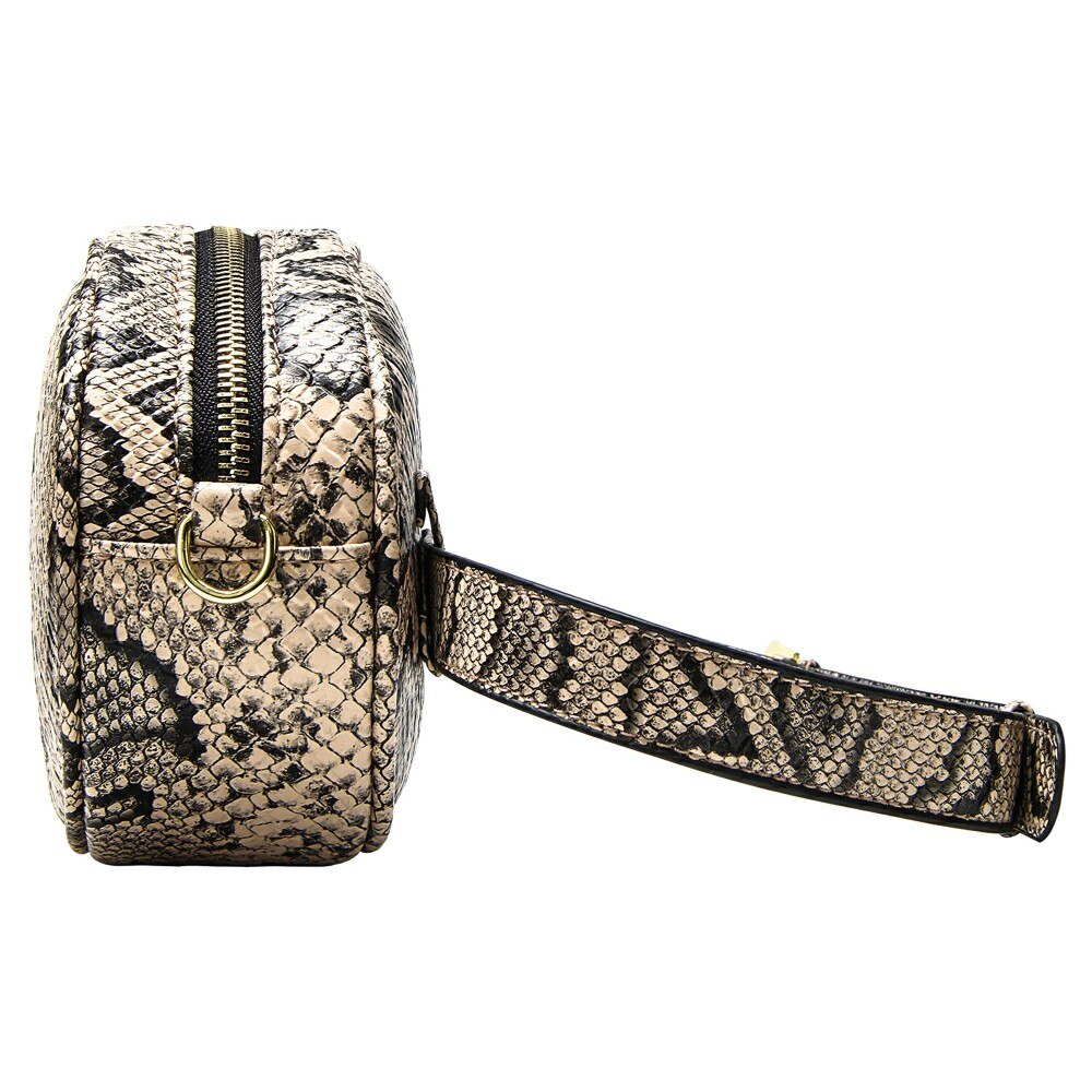 Snake Huid Taille Tas Vrouwen Mode Ronde Fanny Pack Dames Pu Lederen Reizen Heuptas Crossbody Hip Hop Borst Packs