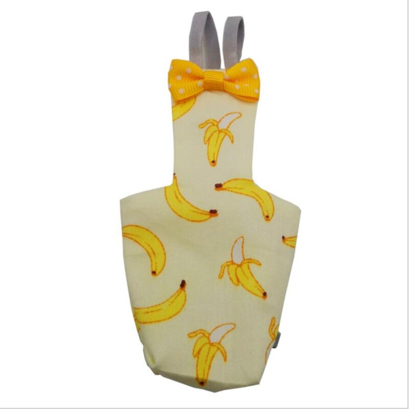 Ubrania dla ptaków domowych kupa pieluchy gówno kieszonkowe pieluchy lot kostium gołąb papuga dżentelmen dekoracyjna kokarda akcesoria: banana S