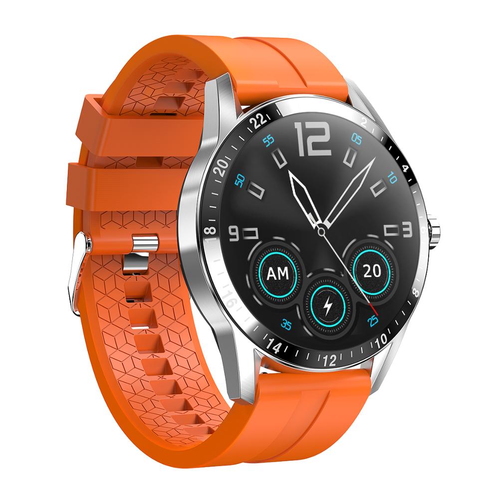 Bluetooth Smartwatch Man Women Fitness Tracker Full Touch Connected Watch Heart Rate Relogio Inteligente Smart Watches PK dt79: Orange