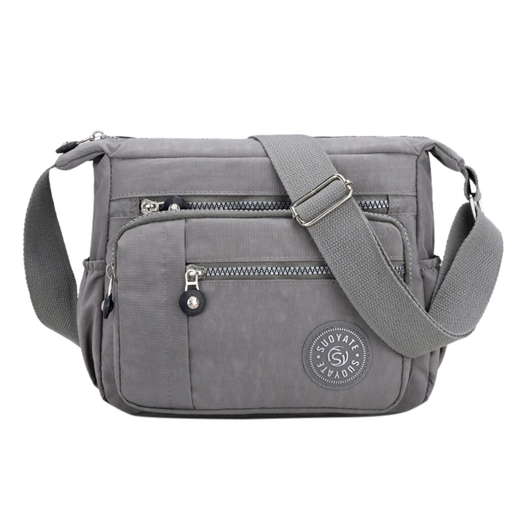 Women Messenger Bags for Women Waterproof Nylon Handbag Female Shoulder Bag Ladies Crossbody Bags Ladies Zipper Handbag: D